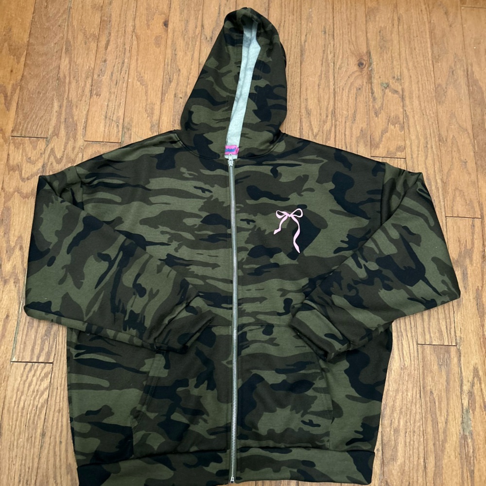 Edikted Camo oversized hoodie